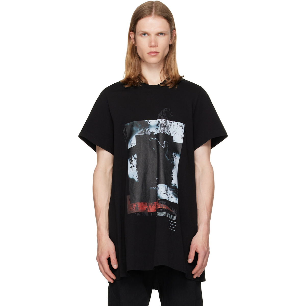 Lad Musician Black Big Flower T-Shirt Lad Musician