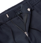 Hugo Boss - Bardon Slim-Fit Tapered Virgin Wool Drawstring Suit Trousers - Blue