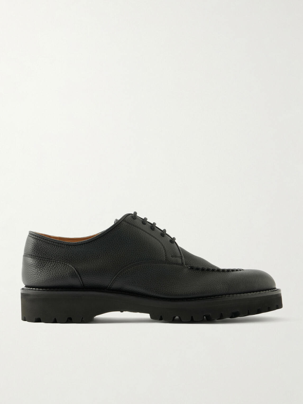 John Lobb - Land Full-Grain Leather Derby Shoes - Black