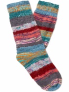 The Elder Statesman - Mix N' Match Striped Cashmere Socks