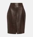 Saint Laurent Leather pencil skirt