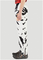 Tie-Dye Pro 64 Track Pants in White and Black