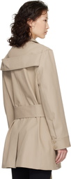Courrèges Beige Utility Belted Coat