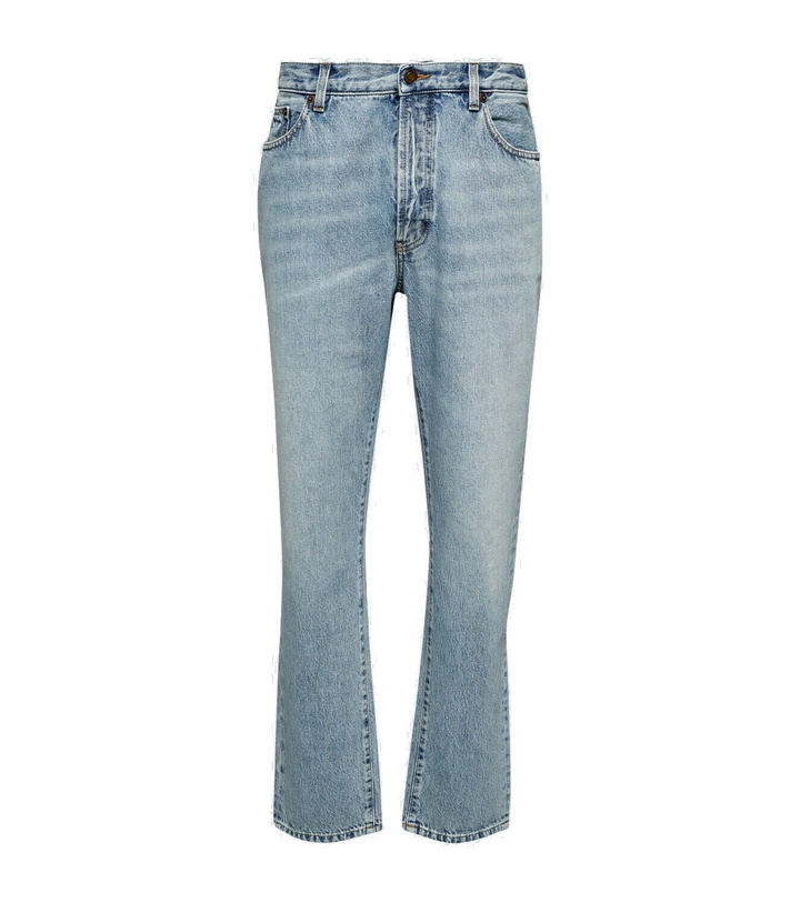 Photo: Saint Laurent Mid-rise straight jeans