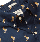 J.Crew - Slim-Fit Button-Down Collar Printed Cotton Shirt - Men - Navy