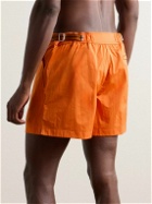 Zegna - Straight-Leg Mid-Length Swim Shorts - Orange