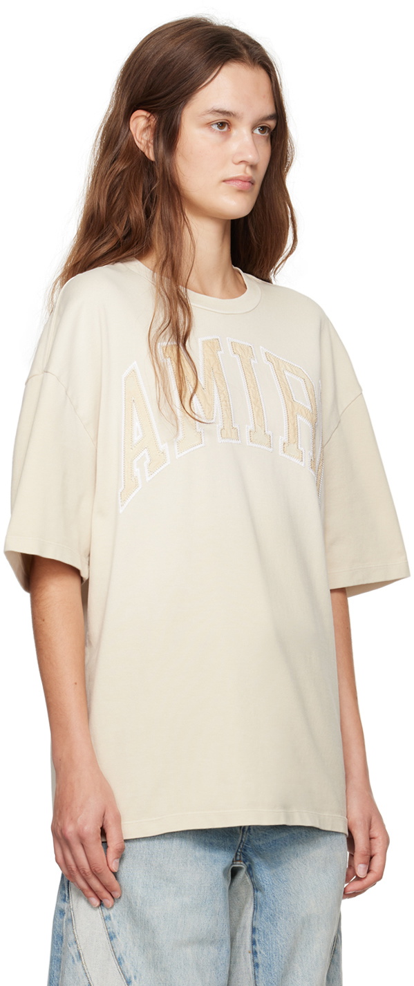 AMIRI Beige Vintage Oversized T-shirt Amiri