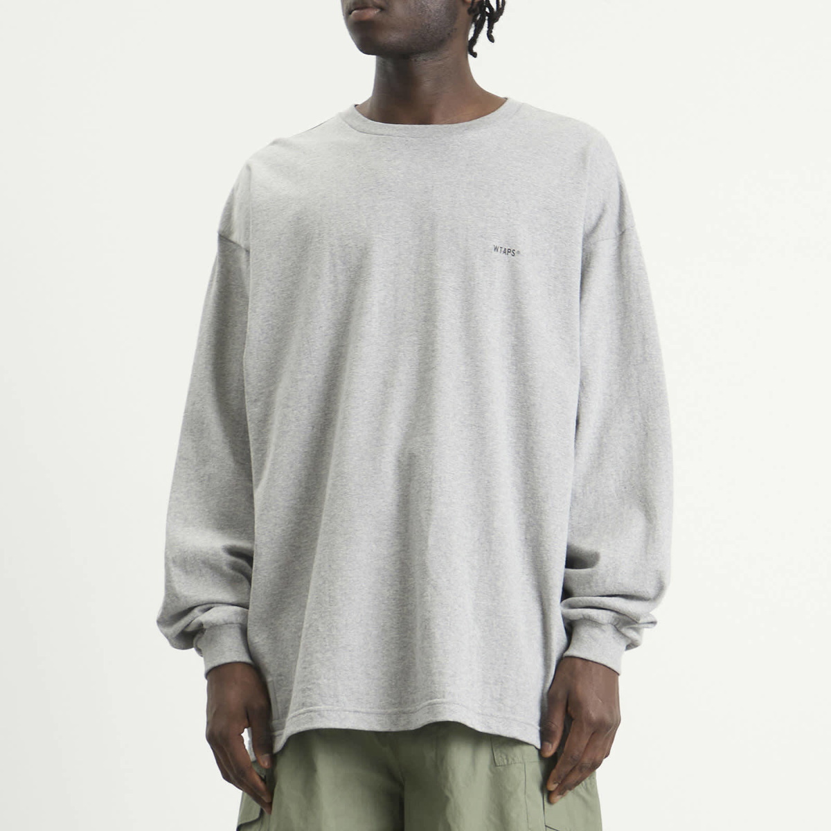 WTAPS Men's Spec Long Sleeve T-Shirt in Ash Gray