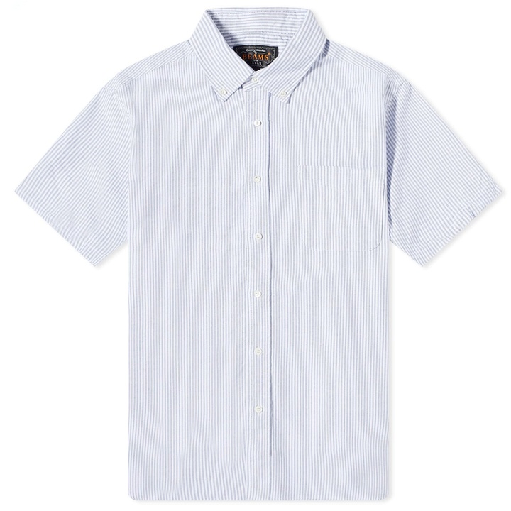 Photo: Beams Plus Men's BD Candy Stripe Short Sleeve Shirt in Blue