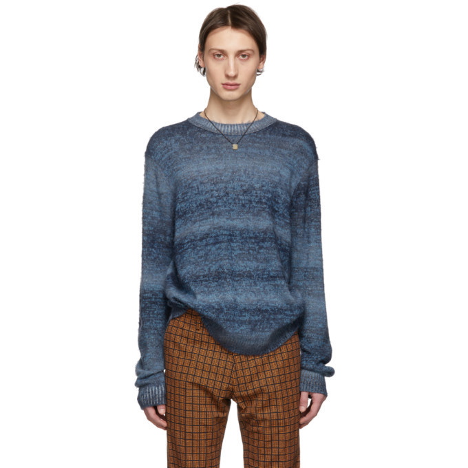 Photo: Acne Studios Blue Striped Sweater