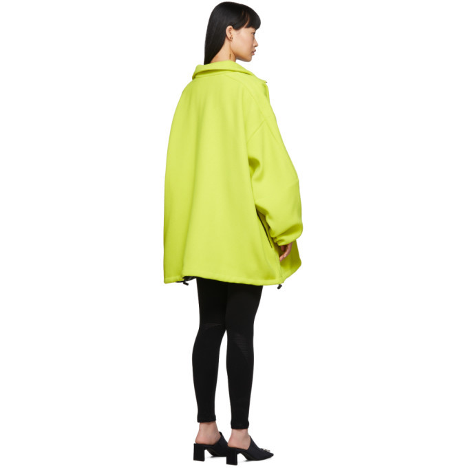 Balenciaga Shrunk Racer Jacket - Yellow - Women's - 2 - Bullskin