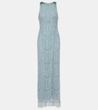 Costarellos Lenia beaded lace gown