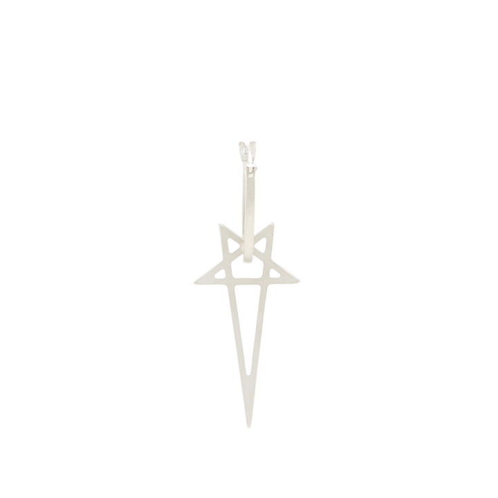 Photo: Rick Owens Women's Pentagram Earring in Palladio 