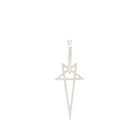 Rick Owens Women's Pentagram Earring in Palladio 