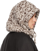 CASEY CASEY Brown Hand-Knit Hood
