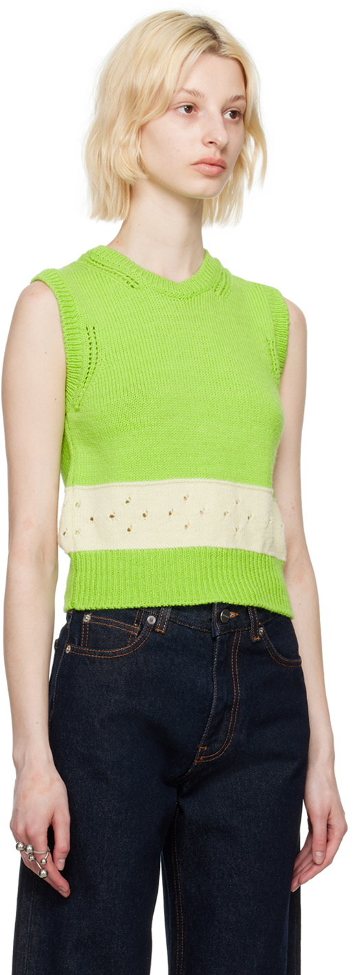 Molly Goddard Green Romy Vest