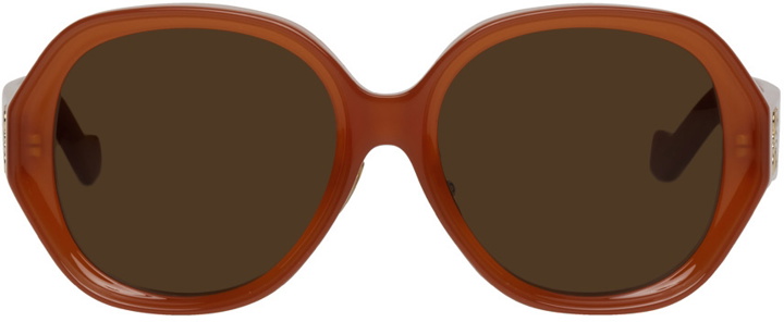 Photo: Loewe Orange Round Sunglasses