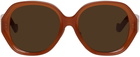 Loewe Orange Round Sunglasses