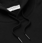 Givenchy - Appliquéd Loopback Cotton-Jersey Hoodie - Black