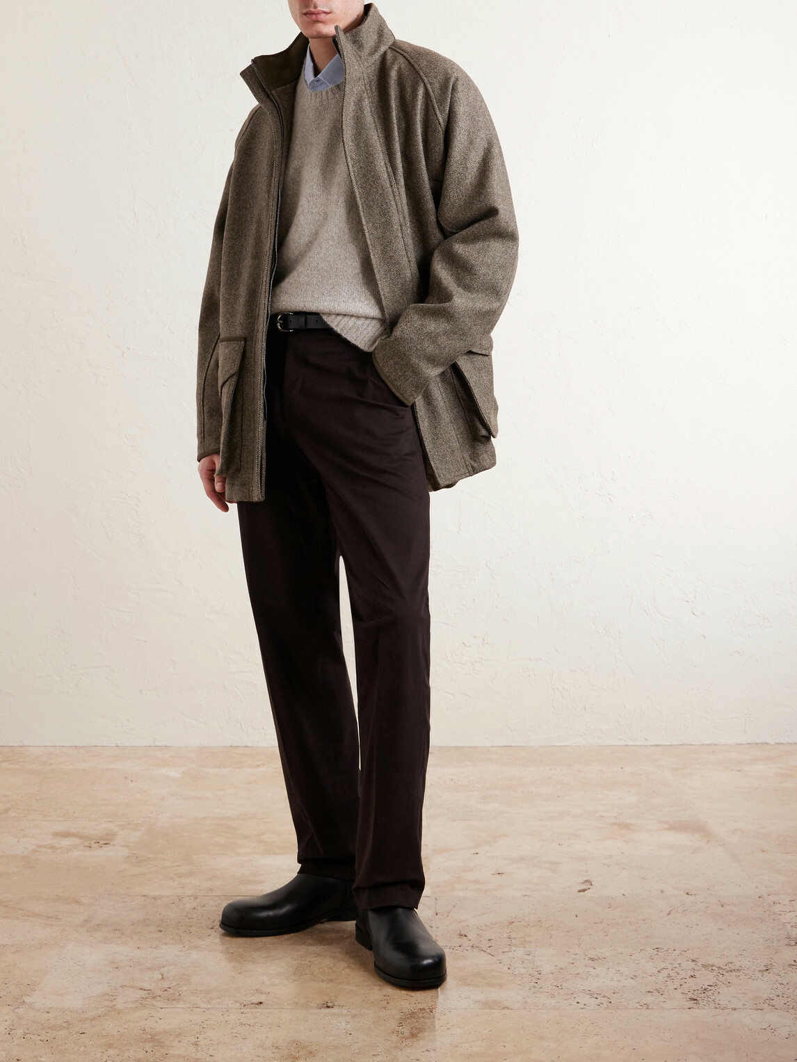Purdey - Straight-Leg Stretch Cotton-Twill Trousers - Brown