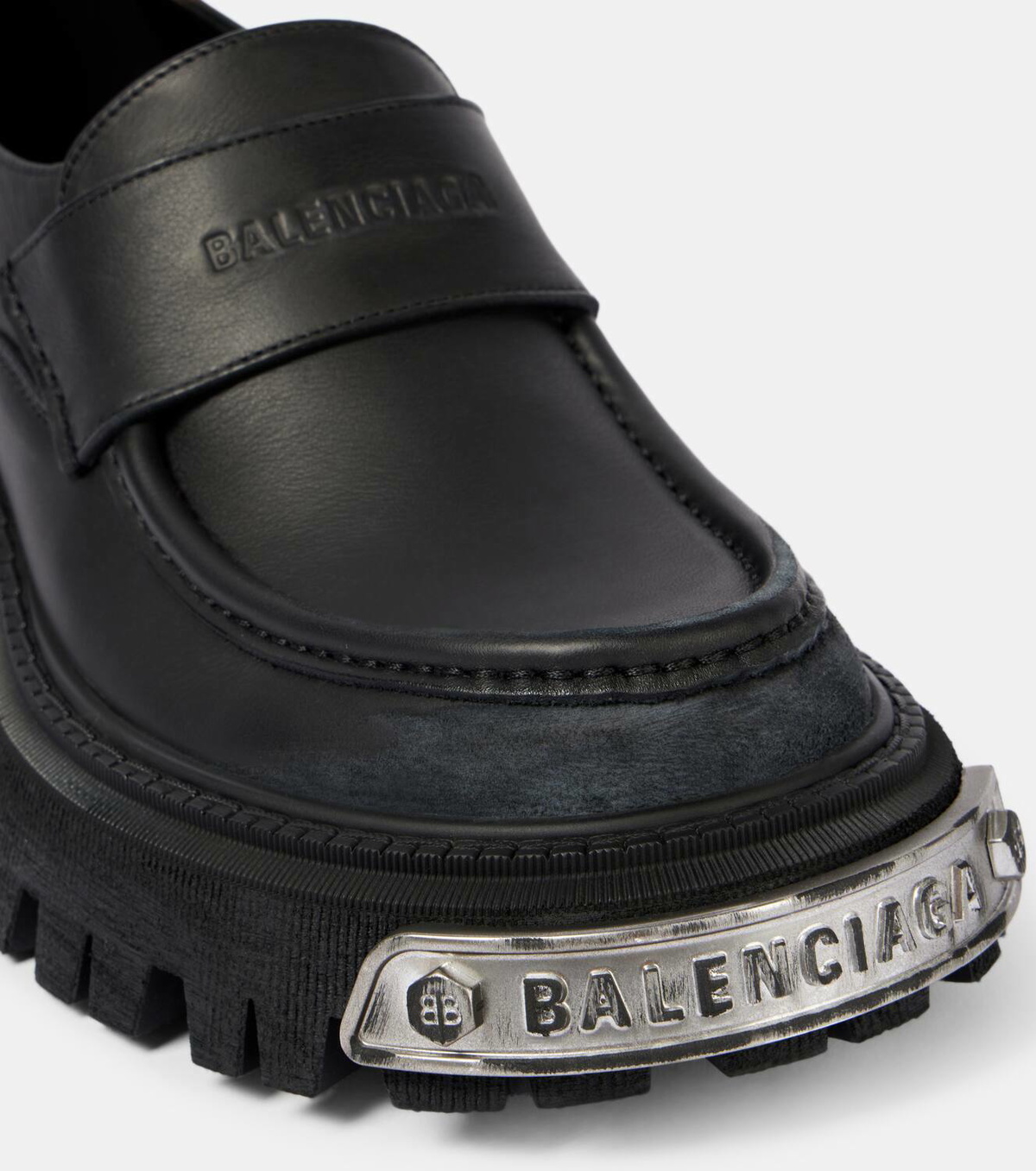 Balenciaga Tractor leather loafers