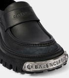 Balenciaga Tractor leather loafers