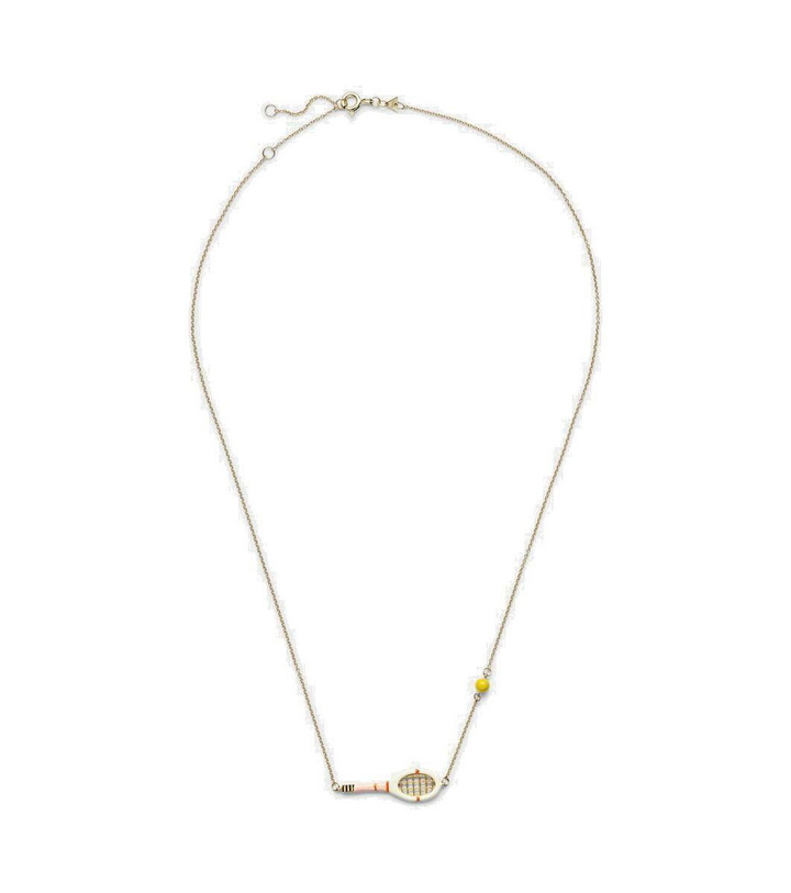 Photo: Aliita Tennis Pelota 9kt gold charm necklace