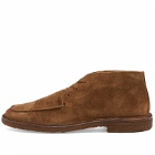 Drake's Men's Crosby Moc Toe Chukka Boot in Brown Suede