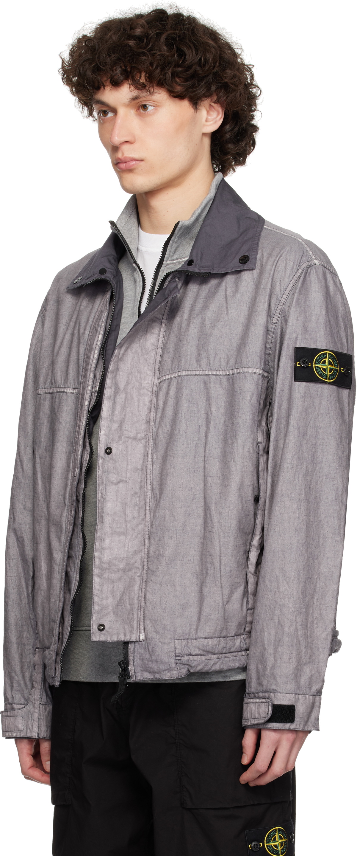Stone Island Blue Raw Linen Plated-OVD
