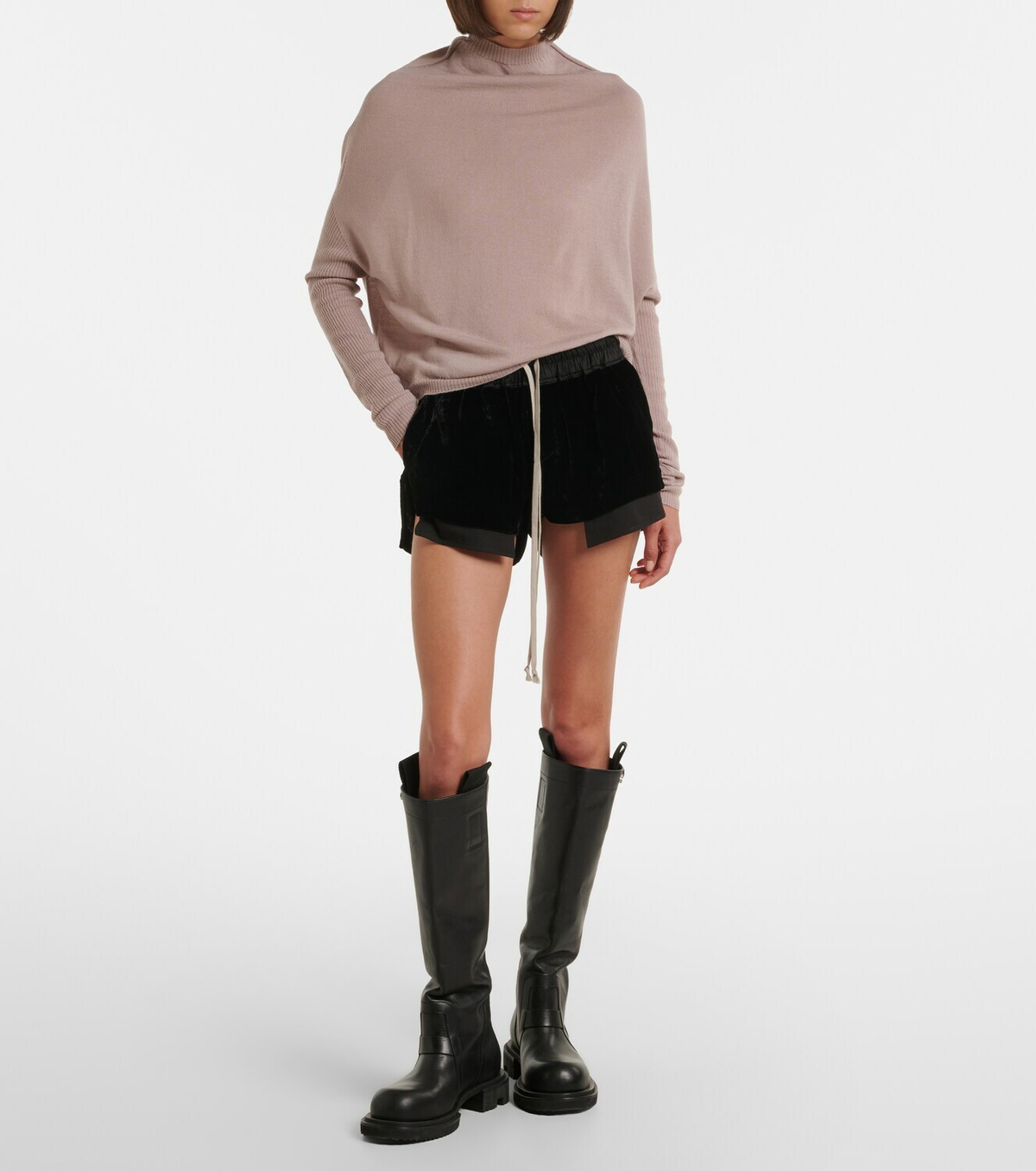 Rick Owens LS Crater virgin wool sweater