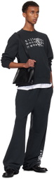 MM6 Maison Margiela Black Numeric Sweatpants