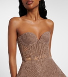 Magda Butrym Crochet cotton corset dress