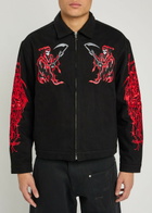 Warren Lotas Dueling Reaper Printed Jacket Black