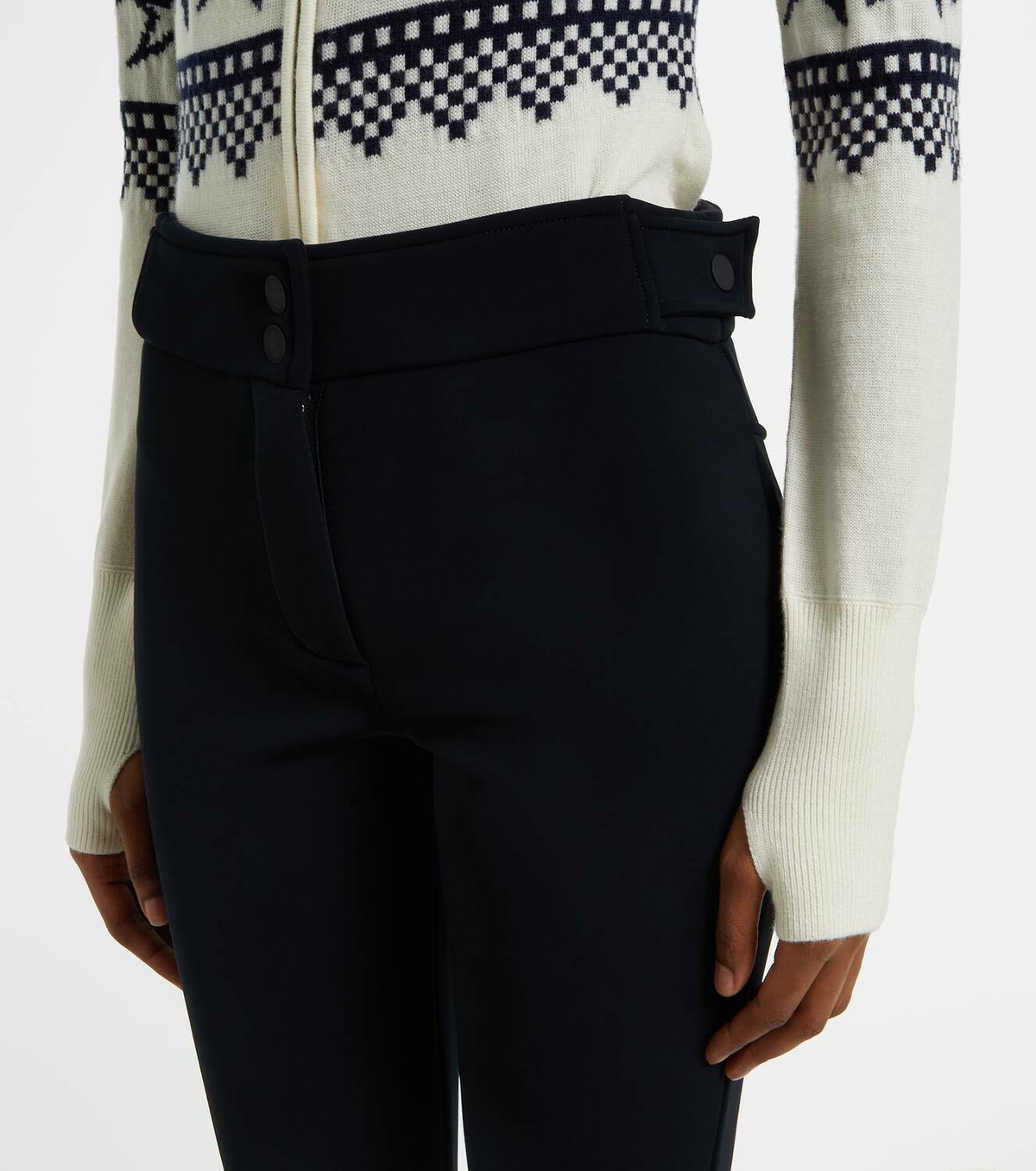 Perfect Moment Wool intarsia bodysuit