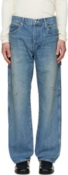 vowels Blue Painter Jeans