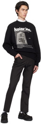 kolor Black Printed Sweatshirt