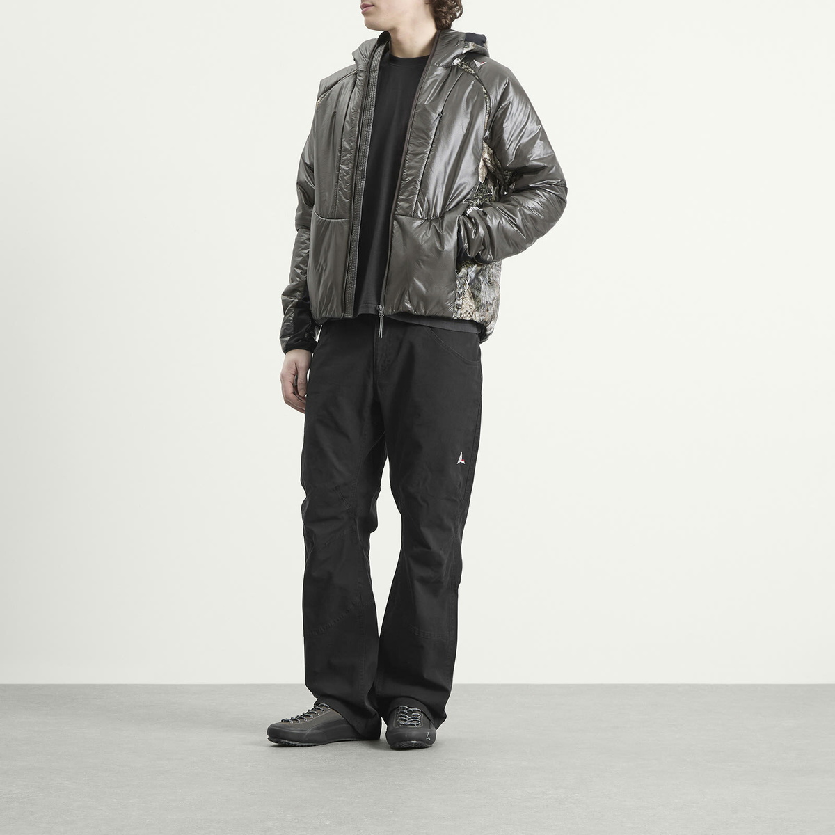 ROA Men's Crimp Shaped Cotton Trousers in Anthracite