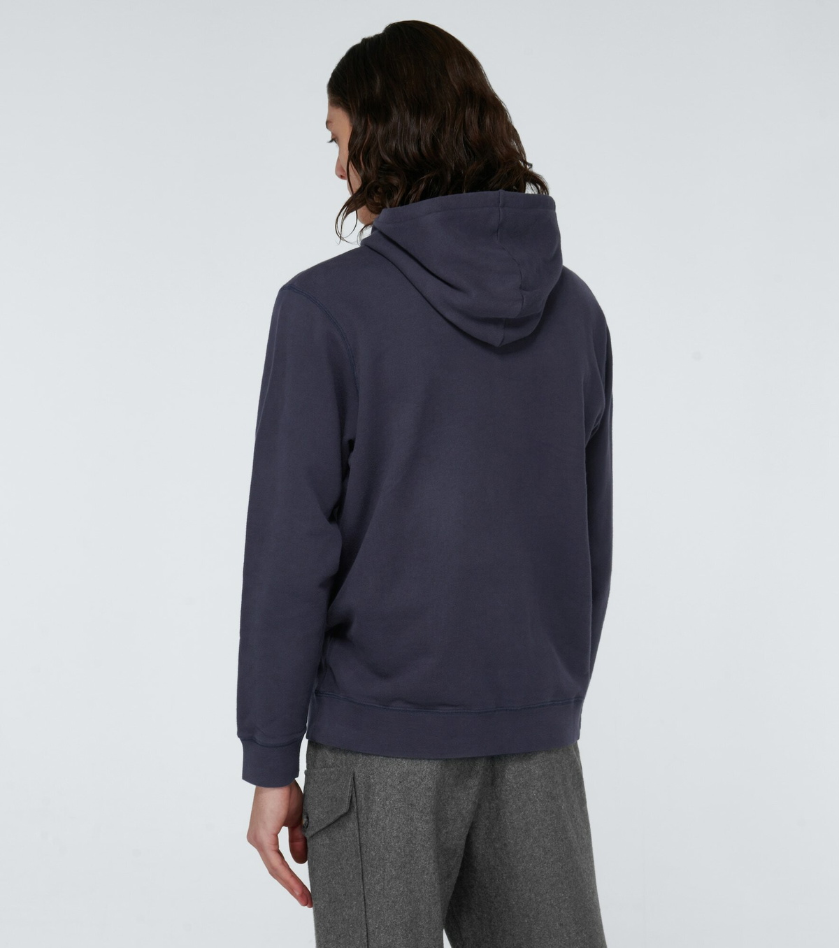 Sunspel - Hooded cotton loopback sweatshirt Sunspel