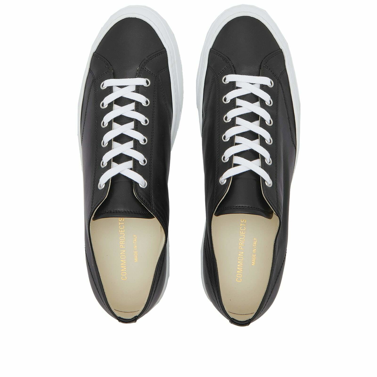 Common Projects Men Style Common Projects Men's Tournament Low Classic Leather Sneakers in Black ...