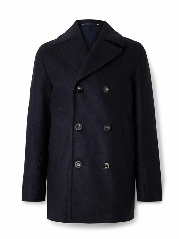 Photo: Private White V.C. - The Manchester Wool Peacoat - Blue