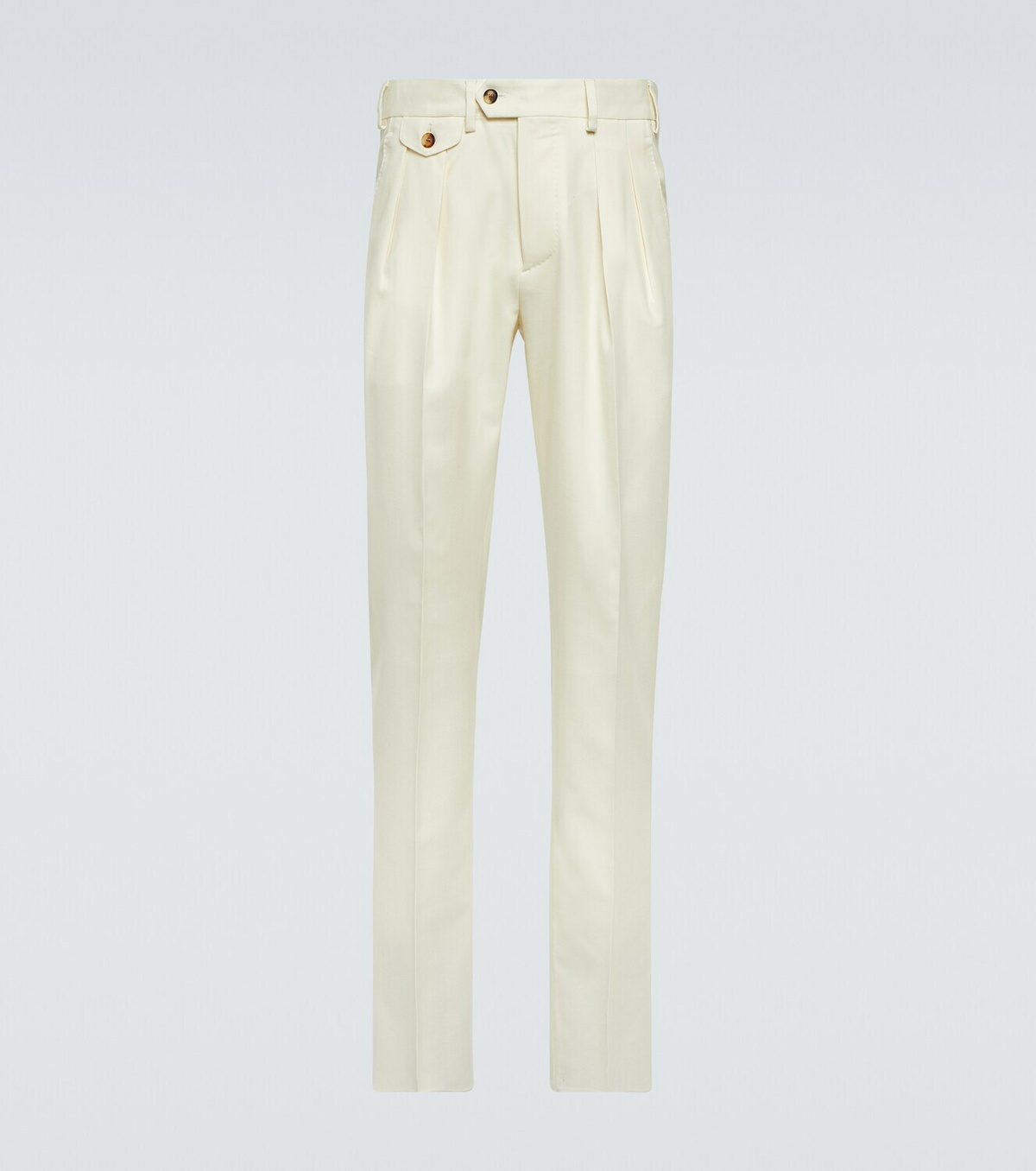 Lardini Straight-leg wool-blend pants