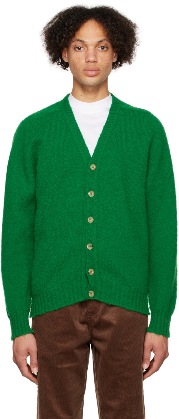 Howlin' Green Shaggy Bear Cardigan Howlin' by Morrison