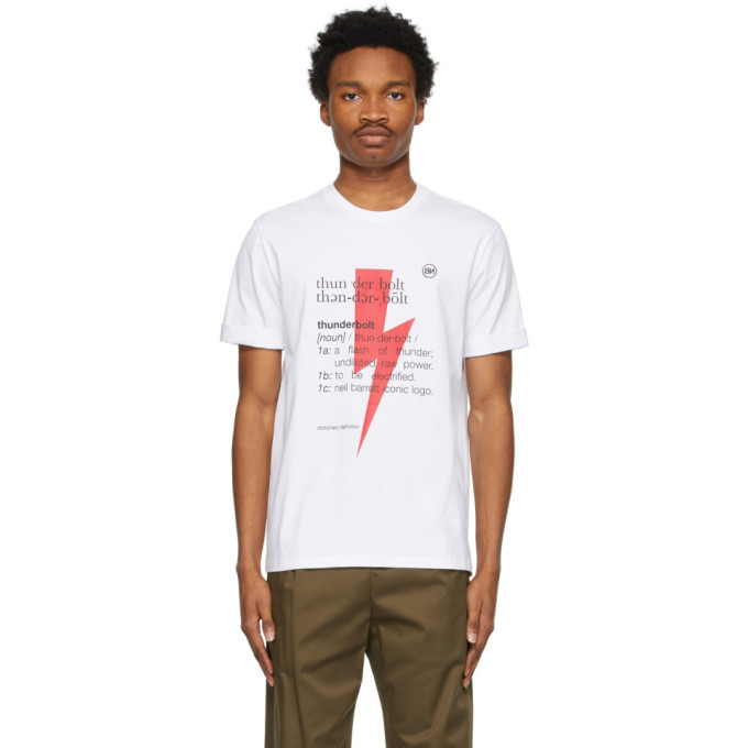 Photo: Neil Barrett White Thunder Bolt T-Shirt