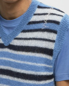 Marni V NECK SWEATER Blue Mens Vest