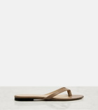 The Row Sacha leather thong sandals