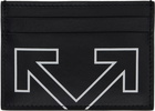 Off-White Black Heritage Leather Card Holder