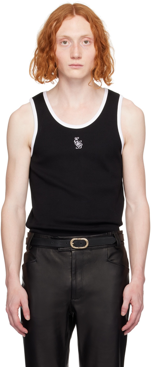 Photo: Ernest W. Baker Black Embroidered Tank Top