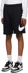 Nike Black Printed Shorts