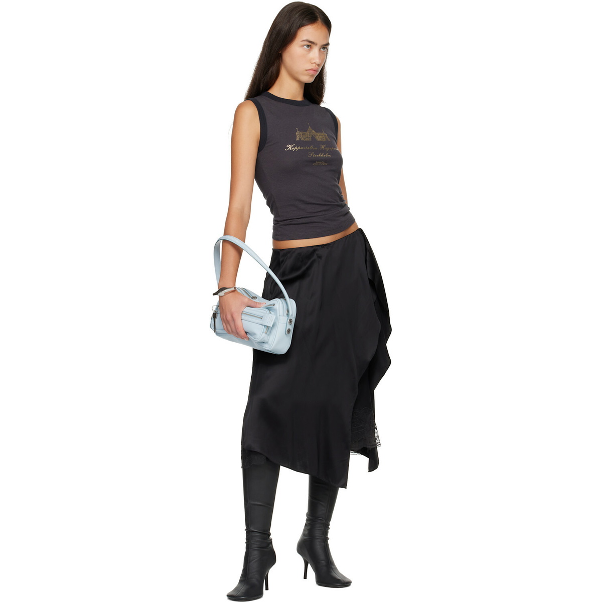 Acne Studios Blue Camero Party Shoulder Bag