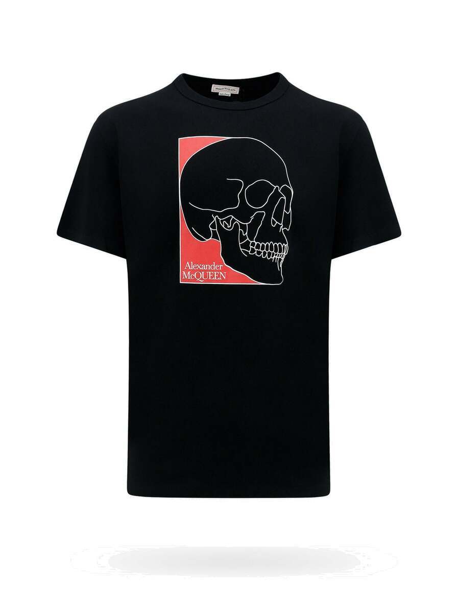 Alexander Mcqueen T Shirt Black Mens Alexander McQueen